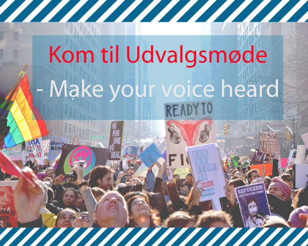 Kom til Udvalgsmøde- Make your voice heard